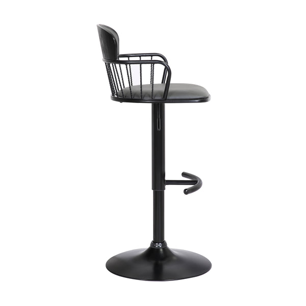 Armen Living Nash Upholstered Adjustable Barstool