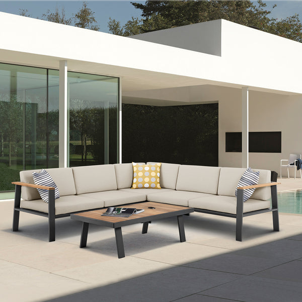 armen living Nofi Outdoor Sectional Set