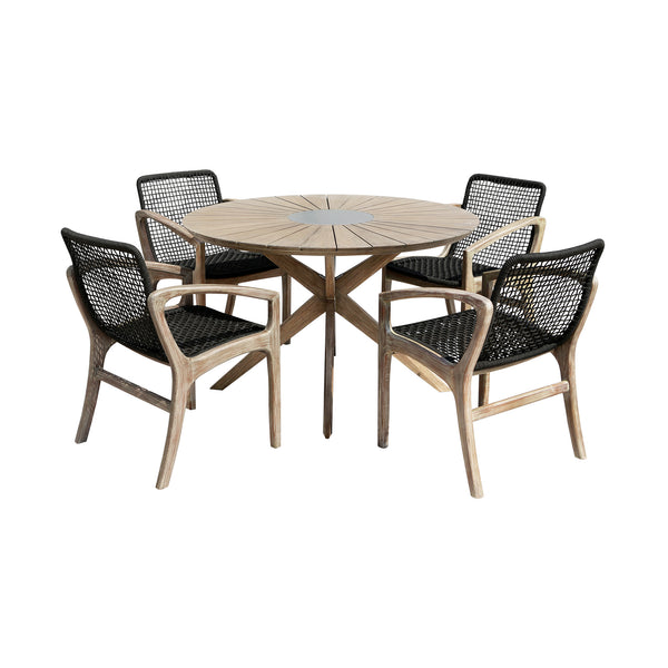 Armen Living Oasis & Beckham Outdoor Dining Set