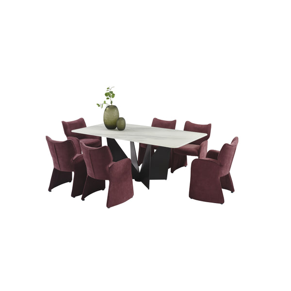 Armen Living Olivia/Alicia Dining Set 7pc