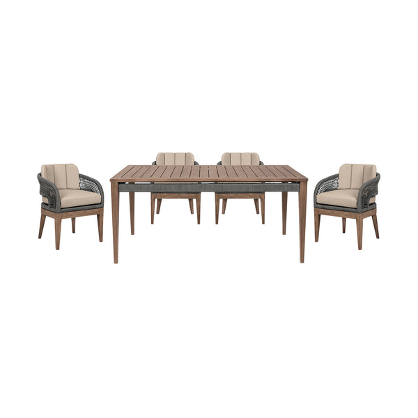 Armen Living Orbit Outdoor Dining Set