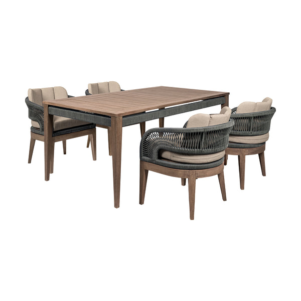 Armen Living Orbit Outdoor Dining Set