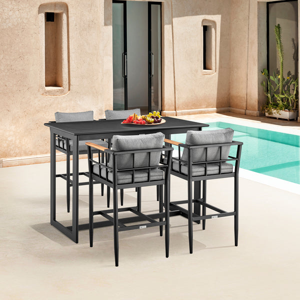 Armen Living Orlando Outdoor Bar Stool