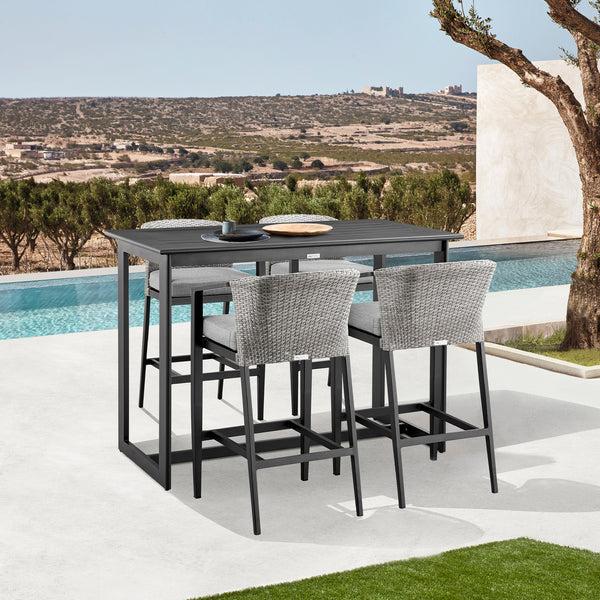 Armen Living Palma Outdoor Bar Stool