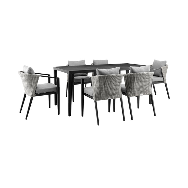 Armen Living Palma Outdoor Dining Set