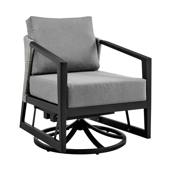 Armen Living Palma Outdoor Swivel Chair