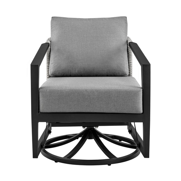 Armen Living Palma Outdoor Swivel Chair