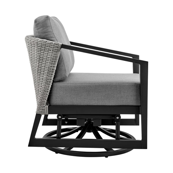 Armen Living Palma Outdoor Swivel Chair