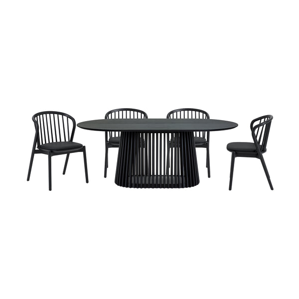 Armen Living Pasadena / Echo 5 Piece Oval Dining Set