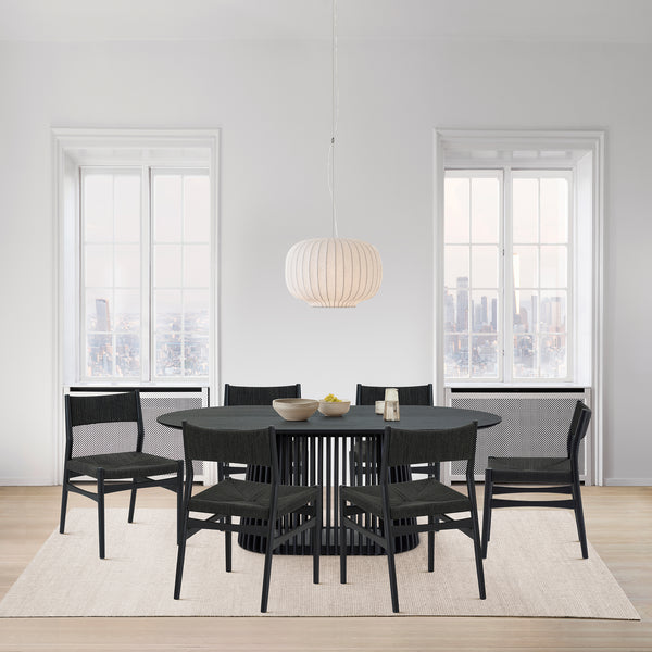 armen living Pasadena / Erie 7 Piece Oval Dining Set