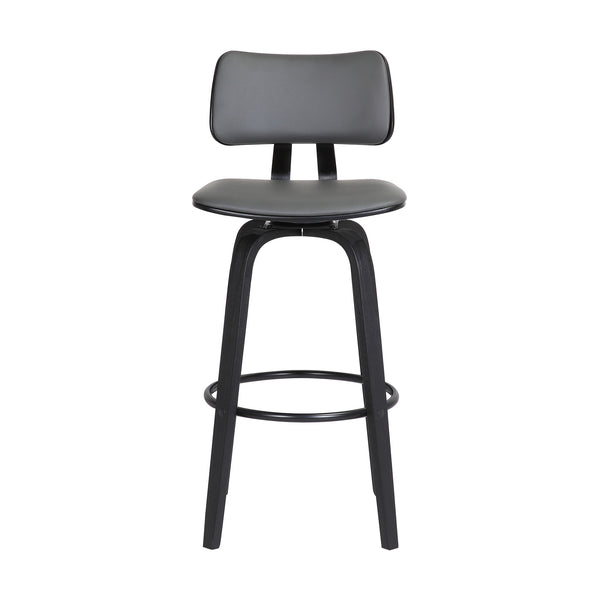 Armen Living Pico Upholstered Swivel Barstool