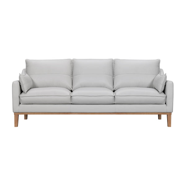 Armen Living Pompeii 87 In. Leather Sofa