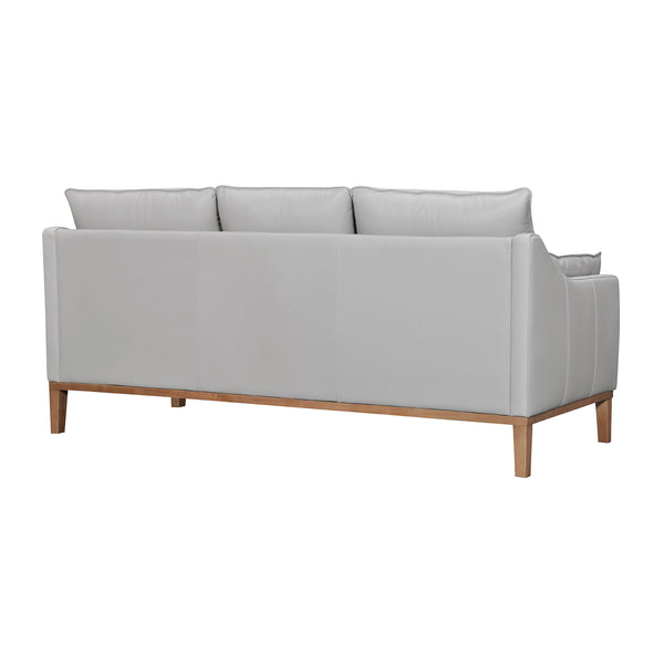 Armen Living Pompeii 87 In. Leather Sofa