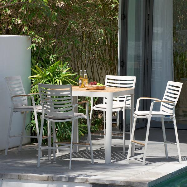 Armen Living Portals Outdoor Barstool
