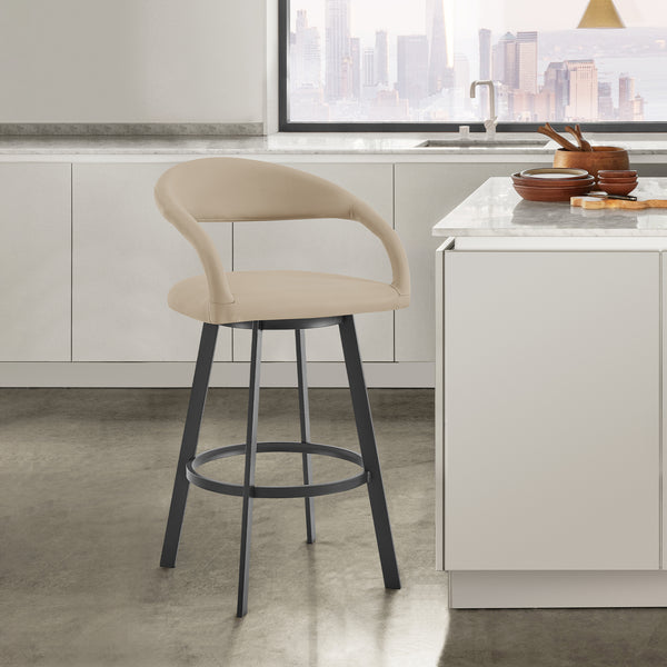 Armen Living Ramona Swivel Barstool