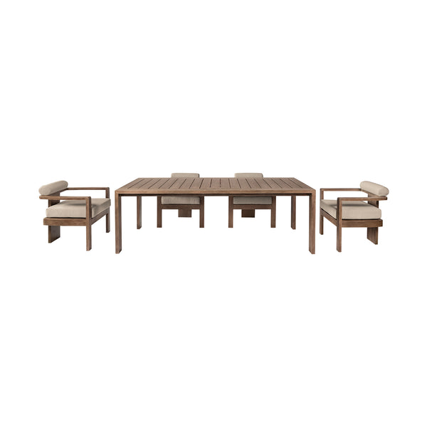 Armen Living Relic 5-Piece Outdoor Dining Set