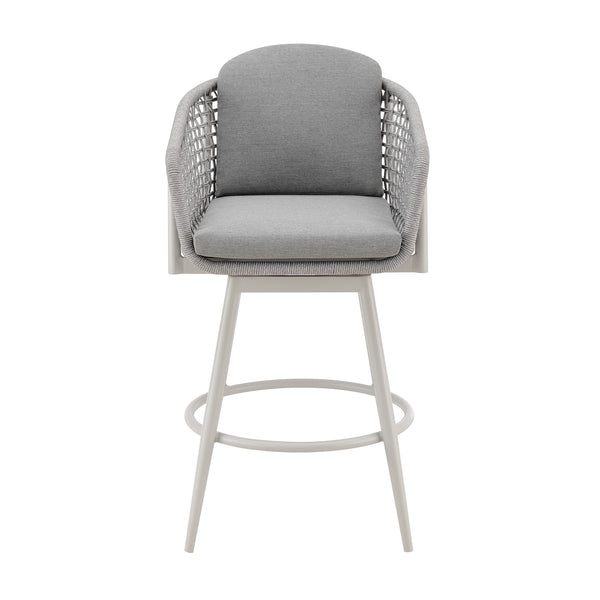 Armen Living Rhodes Swivel Outdoor Bar Stool