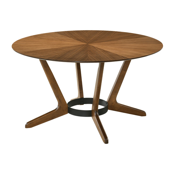 Armen Living Santana Round Wood Dining Table