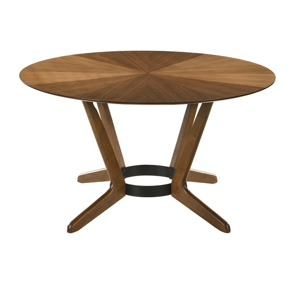 Armen Living Santana Round Wood Dining Table