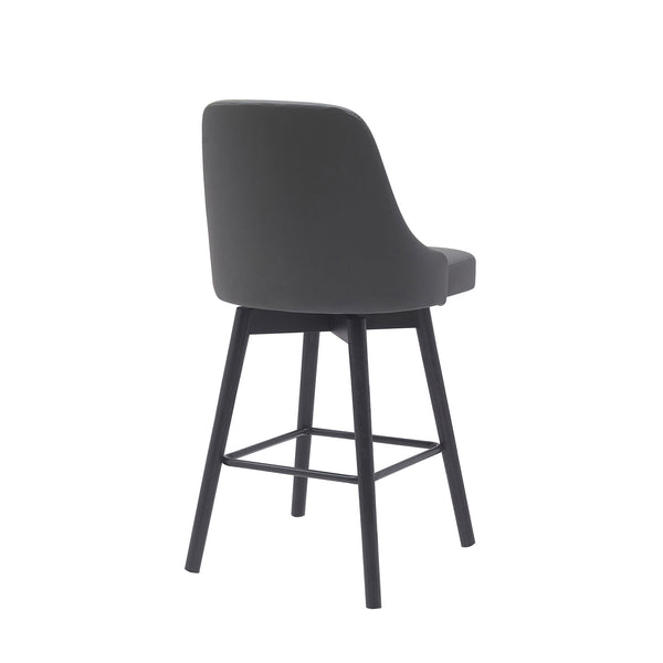 Armen Living Sicily Upholstered Swivel Barstool