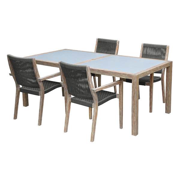 Armen Living Sienna Outdoor Dining Set