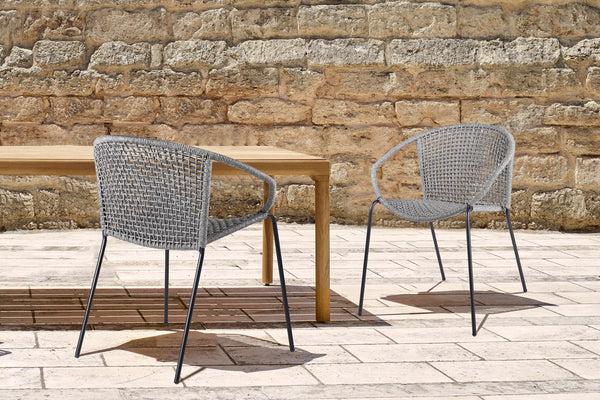 Armen Living Snack Outdoor Dining Chair