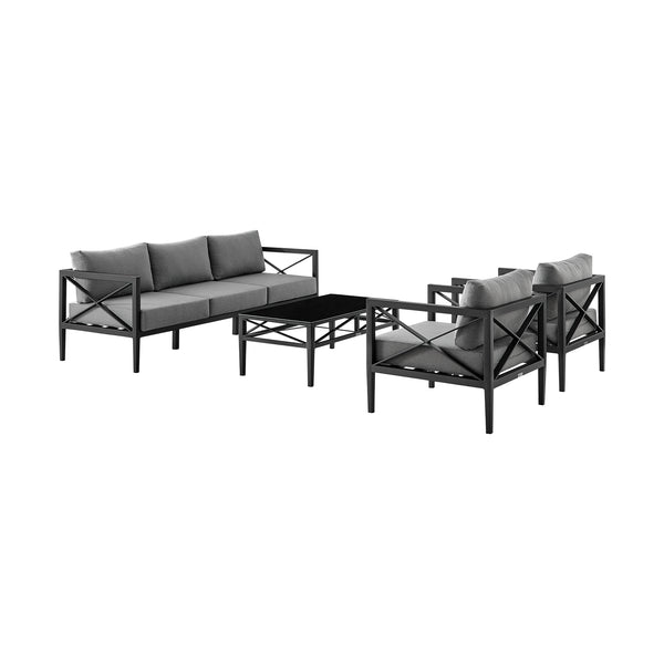 Armen Living Sonoma Outdoor Conversation Set