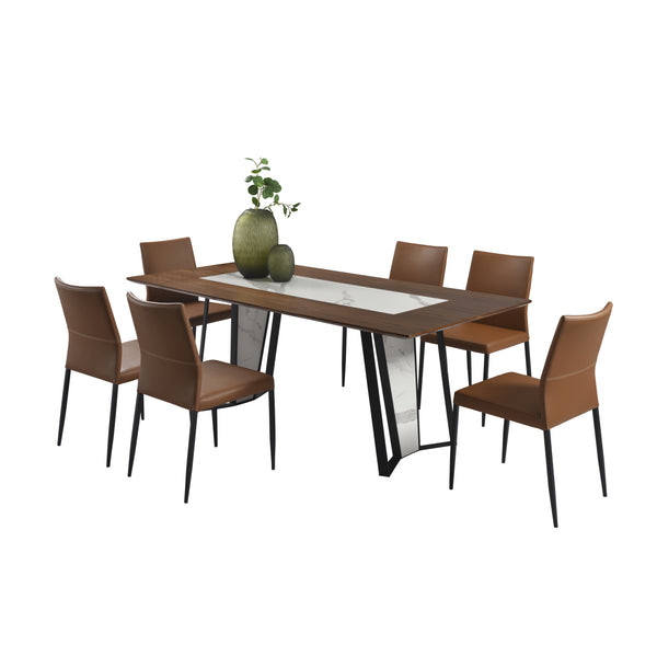 Armen Living Tanya/Kash Dining Set 7pc
