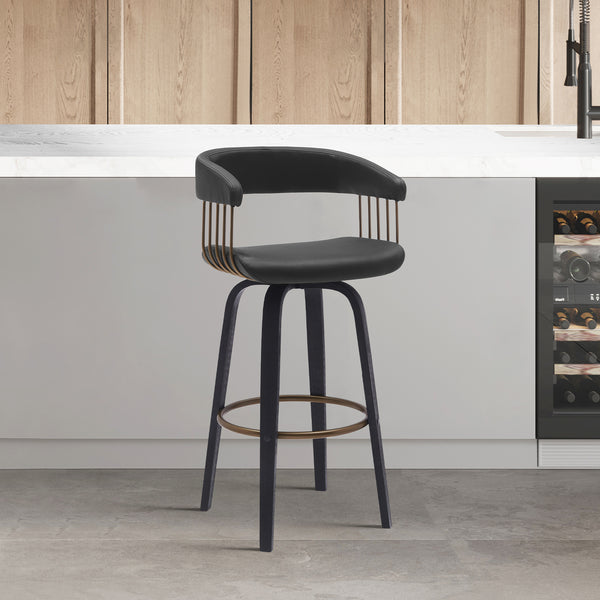 armen living Topanga Upholstered Barstool