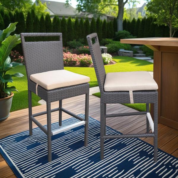 armen living Tropez Outdoor Barstool