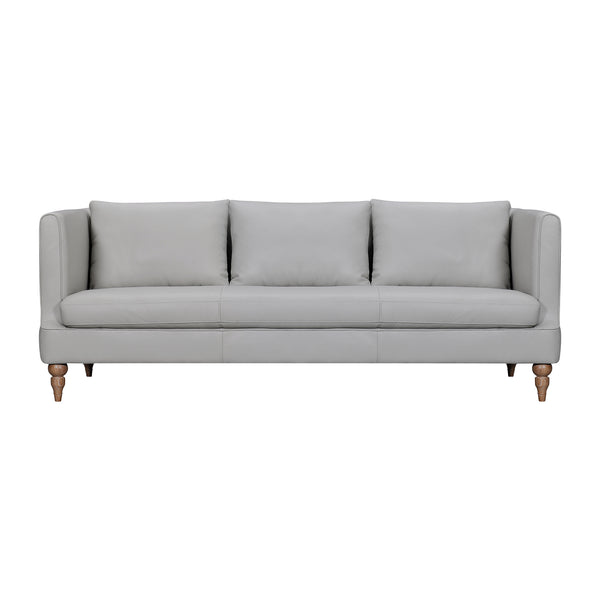 Armen Living Vincenza 85 In. Leather Sofa