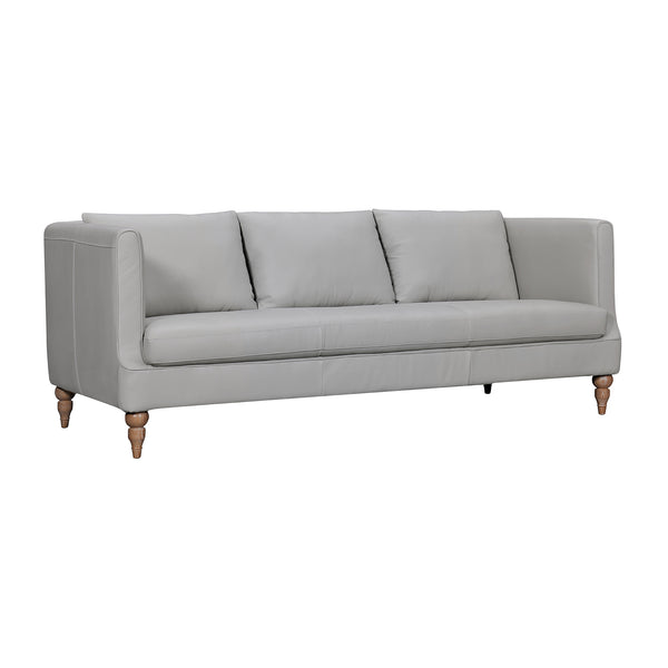 Armen Living Vincenza 85 In. Leather Sofa