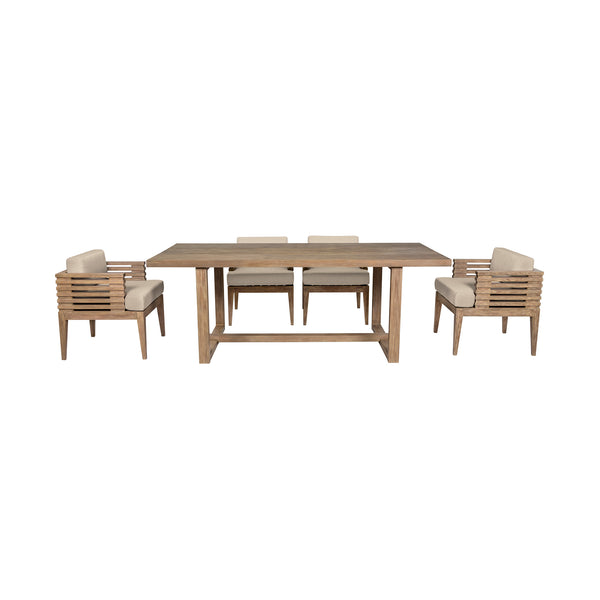 Armen Living Vivid 5-Piece Outdoor Dining Set