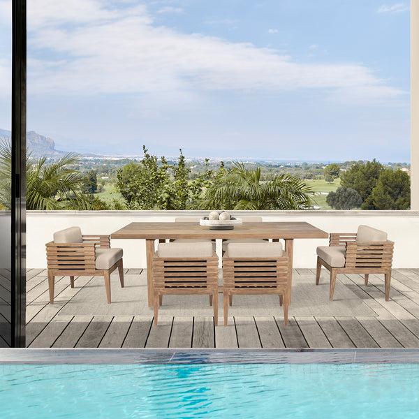 armen living Vivid 7-Piece Outdoor Dining Set