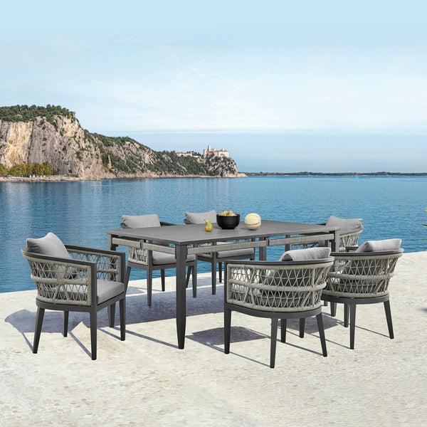armen living Zella 7-Piece Outdoor Dining Set