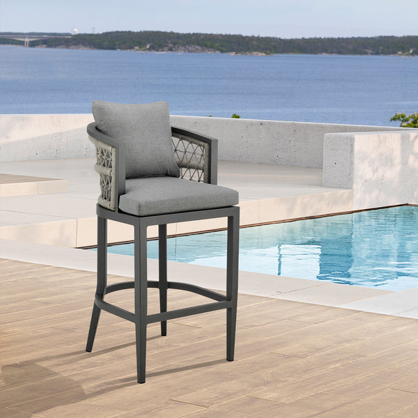 armen living Zella Outdoor Bar Stool
