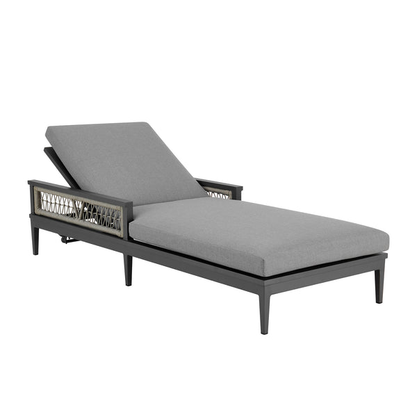 Armen Living Zella Outdoor Chaise Lounge Chair