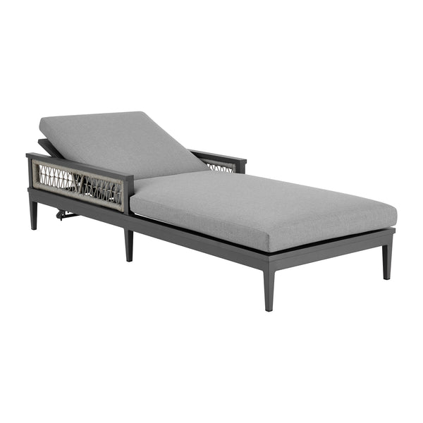 Armen Living Zella Outdoor Chaise Lounge Chair