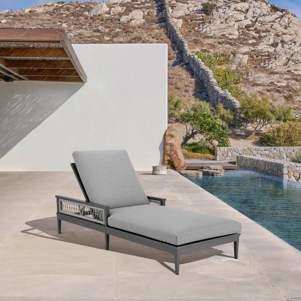 armen living Zella Outdoor Chaise Lounge Chair