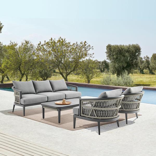 Armen Living Zella Outdoor Sofa