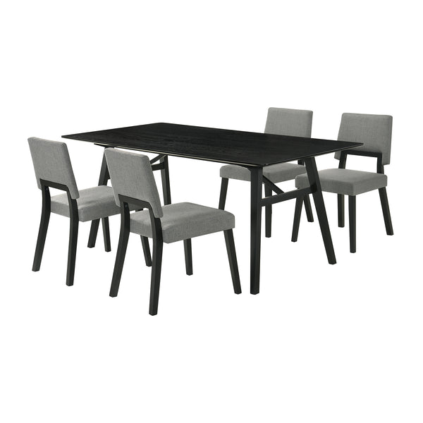 Armen Living Channell 5 Piece Wood Dining Table Set