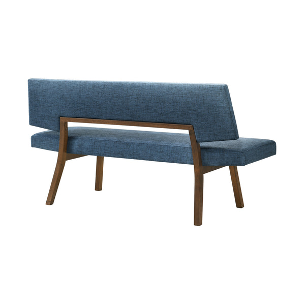 Armen Living Channell Upholstered Wood Dining Bench