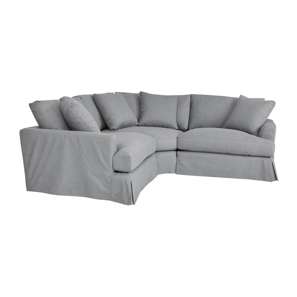 Armen Living Ciara Upholstered 3 Piece Sectional Sofa