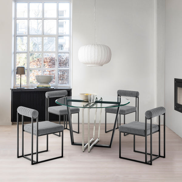 armen living Devi Anastasia 5 Piece Dining Table Set