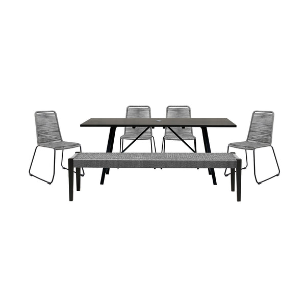 Armen Living Frinton Shasta & Rhett Outdoor Dining Set