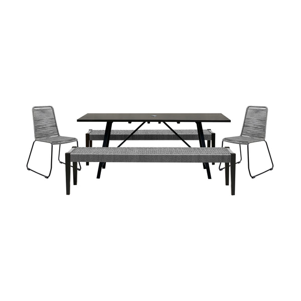 Armen Living Frinton Shasta & Rhett Outdoor Dining Set