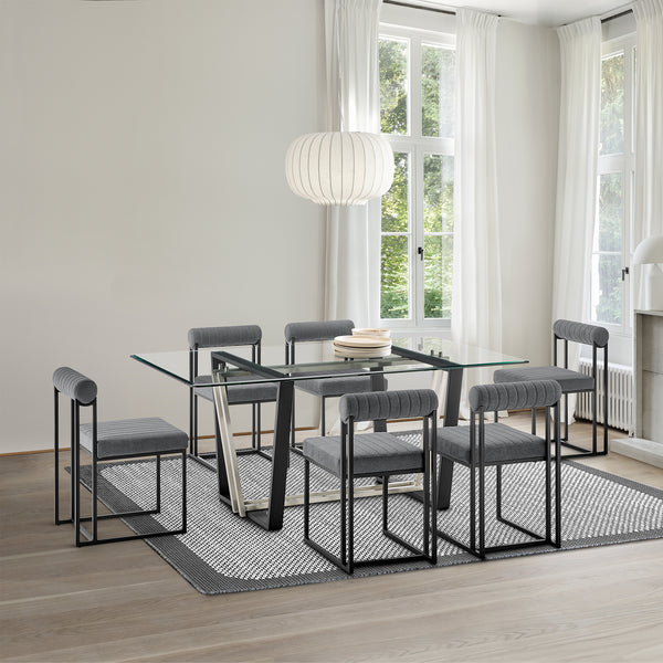 armen living Kai Anastasia 7 Piece Dining Table Set