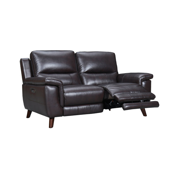 Armen Living Lizette Leather Power Recliner Loveseat With USB
