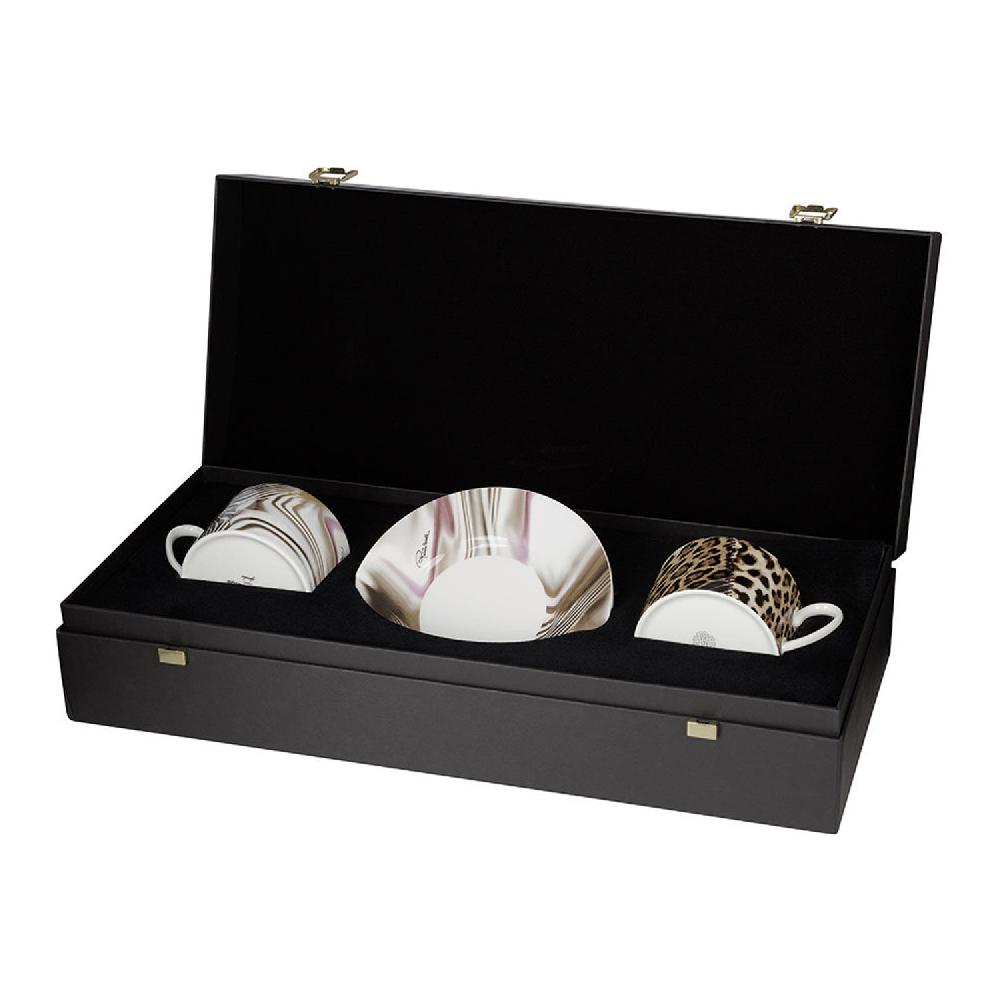 arnolfo di cambio AFRICA Tazze da tè Zimbabwe + Djerba in Luxury box