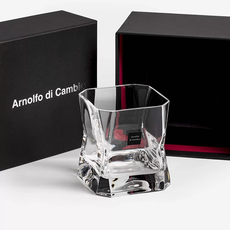 arnolfo di cambio Cibi bicchiere Double Old Fashioned in Luxury Set box 1pz – Bladerunner glass – 37 cl – h.93 Ø 82